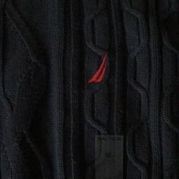 NWT NAUTICA SWEATER MENS XL EXTRA LARGE NAVY BLUE CREWNECK CARDIGAN NEW $70 !!! - Picture 5 of 7